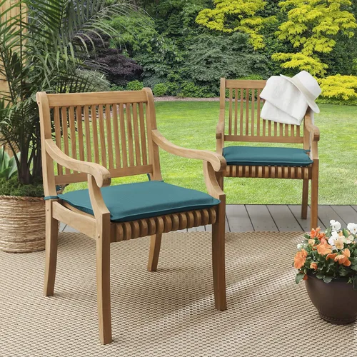 Miniatura 2 de Mozaic AMZCS114038 Sunbrella - Cojín para silla con cable para interior/exterior (juego de 2), 19 pulgadas de ancho x 17 pulgadas de profundidad