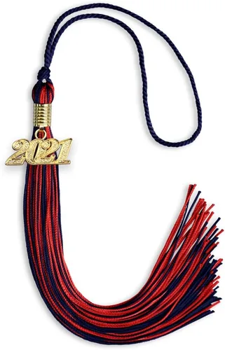 Miniatura 67 de Endea Graduation - Borla de doble color mixto con fecha dorada (negro/dorado antiguo, 2021)