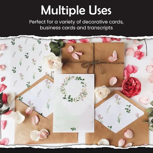 Miniatura 4 de SANZIX Paquete de 120 tarjetas de visita imprimibles en blanco de 2 x 3.5 pulgadas (blanco), cartulina pesada de 80 libras, 220 GSM, papel