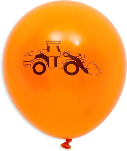 Miniatura 4 de Blue Panda Globos de látex de construcción para decoración y suministros de fiesta de cumpleaños, 12 pulgadas, paquete de 50, negro, amarillo