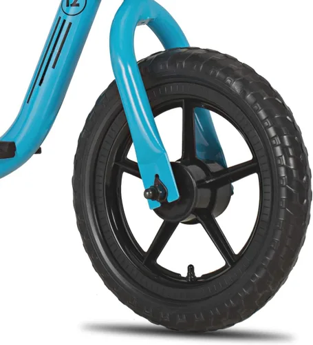 Miniatura 7 de Joystar Bicicleta de equilibrio de 10 y 12 pulgadas para niñas y niños, de 18 meses a 5 años, bicicleta para niños con reposapiés y altura de Azul