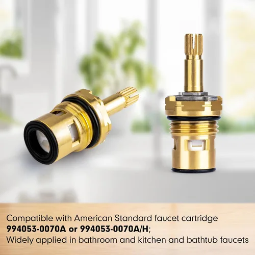 Miniatura 6 de Paquete de 2 cartuchos de grifo para grifo estándar americano 994053-0070a o 994053-0070a/H Cartucho de válvula de repuesto para grifo de baño