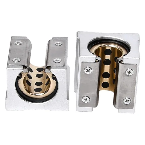 2 unidades SBR20UU SBR20 UU 20 UU 0.787 in Bloque deslizante de movimiento lineal con funda de cobre de grafito en el interior para riel de guía
