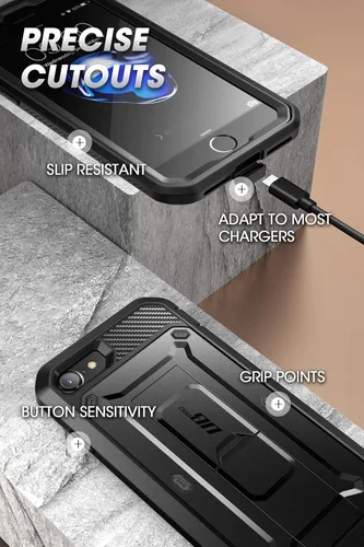 Miniatura 6 de SUPCASE Funda resistente para iPhone SE de 3ª generación, iPhone SE de 2ª generación, iPhone 7, iPhone 8 (Unicorn Beetle Pro), con protector