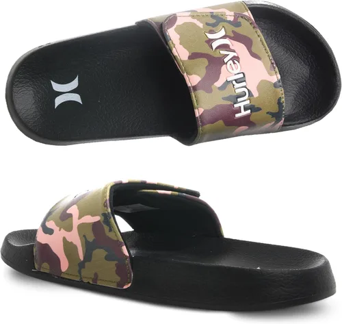 Miniatura 9 de Hurley Naia - Sandalias de deslizar para niñas y niños, pantuflas de puesta fácil con correa ajustable, sandalias para niños