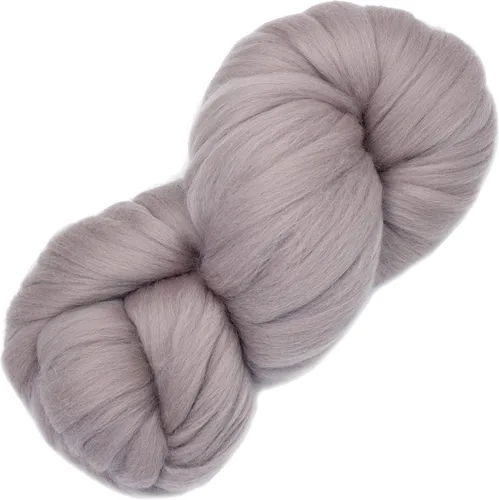 Miniatura 2 de Aprende a girar - Kit de Spinning para principiantes con husillo de caída y lápiz merino Roving. Elige tu color y haz hilo! Color: Mink Visón