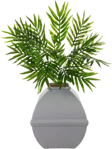 Miniatura 2 de Good Pet Stuff Caja de arena oculta para gatos con planta artificial, maceta cuadrada decorativa para patio, control de olores con filtro de carbón