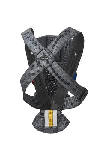 Miniatura 11 de BabyBjörn Portabebés Mini, antracita, malla 3D Portabebés para recién nacidos (7-25 libras), ergonómico, fácil de usar