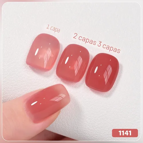 Miniatura 3 de GAOY - Juego de esmaltes de uñas en gel, 6 colores transparentes rojo, rosa, marrón, nude, kit de esmalte en gel que se quita con luz UV, para salón