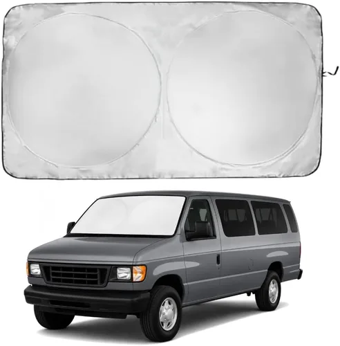 Miniatura 84 de Kinder Fluff Parasol para parabrisas Protección solar reflectante patentada para automóvil, certificado 99% de bloqueo UVR, interior fresco