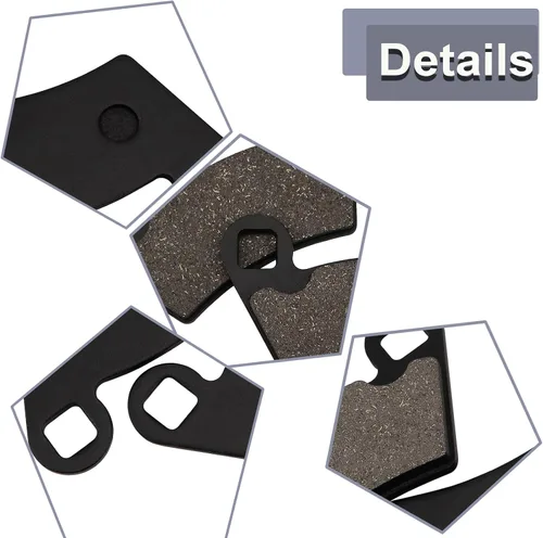 Miniatura 5 de ZICOO Pastillas de freno delanteras y traseras para Polaris Ranger 400 500 570 700 2x4 4x4, Ranger ETX TM
