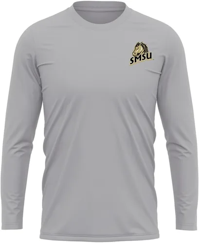 Miniatura 114 de Camisa deportiva de manga larga oficial de la NCAA Collegiate para hombre, con logotipo en el pecho izquierdo, colección Athletic Heather