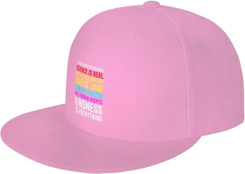 Miniatura 19 de Pride Flag in This House We Believe Science is Real Black Lives Matter Baseball Hats for Men Dad Hat,Black