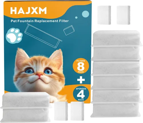 Miniatura 8 de Fuente de agua para gatos de acero inoxidable, dispensador automático de agua para perros de 135 oz/4 litros con bomba ultra silenciosa y 2 filtros