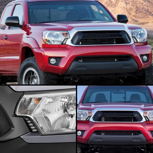 Miniatura 6 de Switchback Luz Marcadora Lateral Delantera LED Blanca/Ámbar Faro Luz de Circulación Diurna Luz de Señal de Giro Secuencial Ámbar Compatible
