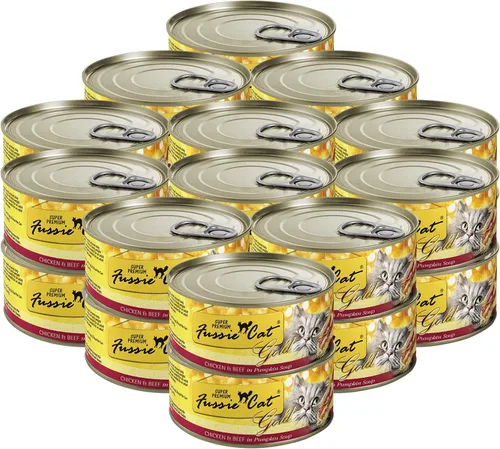 Miniatura 8 de Fussie Cat Fórmula de pollo súper premium en salsa sin granos, comida húmeda para gatos de 2.82 onzas, caja de 24