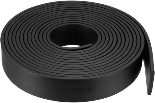Miniatura 12 de uxcell Tira de sello de goma rectangular maciza, 0.197 in de ancho, 0.118 in de grosor, 3.3 ft de largo, color negro