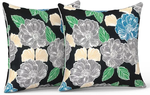 Miniatura 120 de LVTXIII Juego de 2 almohadas lumbares para patio, 12 x 20 pulgadas, resistentes a la decoloración, para exteriores con interiores, cojines lumbares