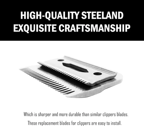 Miniatura 8 de Cuchilla apta para cuchillas Wahl Clipper, repuesto de precisión de 2 agujeros, piezas ajustables compatibles con cuchillas de repuesto de la serie
