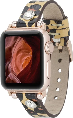 Miniatura 15 de HARDISTON Correa de Reloj Apple Watch Dama Ferro 38mm 40mm 41mm para mujeres/hombres, Hecho a Mano de Cuero Genuino, Correa de Reemplazo para iWatch