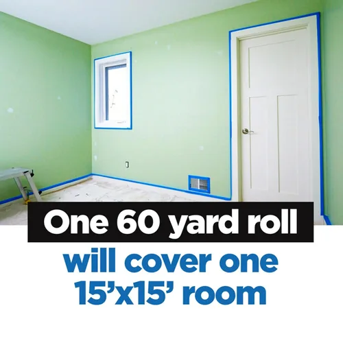 Miniatura 4 de ScotchBlue Cinta de pintor, 0.94 pulgadas de ancho x 60 yardas, 8 rollos, azul, multisuperficie, interior/exterior, 45% recursos renovables, sin