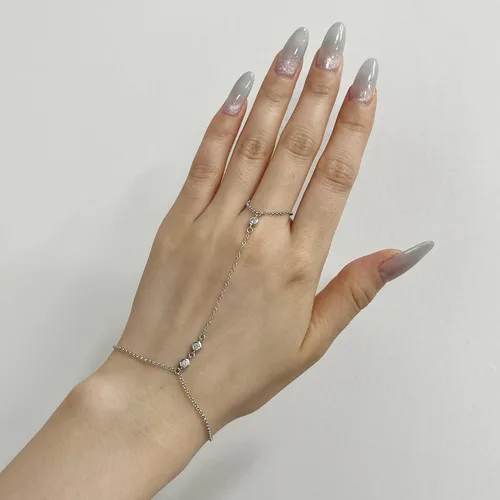 Miniatura 57 de Pulsera de plata de ley 925 para mujer, pulsera de mano para mujer, pulseras esclavas de 7 a 9 pulgadas ajustable