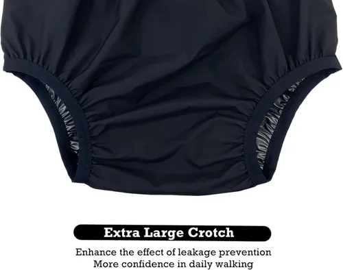 Miniatura 5 de Fundas de pañales de tela a prueba de fugas para adultos, ropa interior protectora contra incontinencia, pantalones de plástico reutilizables