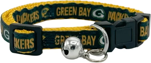 Miniatura 10 de Collar de gato NFL Arizona Cardinals de raso Collar de equipo de fútbol americano para perros y gatos. Un collar de gato brillante y colorido