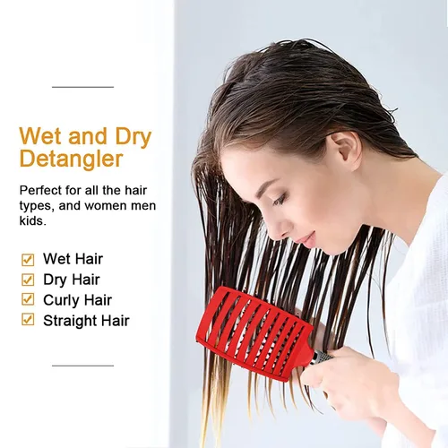 Miniatura 4 de Cepillo Mágico Ultra Desenredante para Cabello Húmedo o Seco, Cepillo Desenredante, Cepillo de Peinado de Secado Rápido y Masaje para Hombres