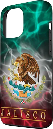 Miniatura 2 de Funda para iPhone 13 Pro Max Jalisco con la bandera de México, funda orgullosa de las raíces mexicanas