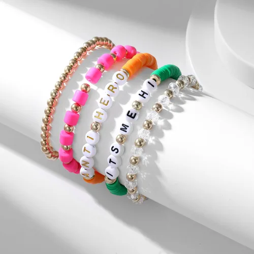 Miniatura 2 de AIMADE Taylor Album - Pulsera inspirada en el álbum para amantes de la reputación intrépida 1989, juego de pulseras bohemias en capas de amistad
