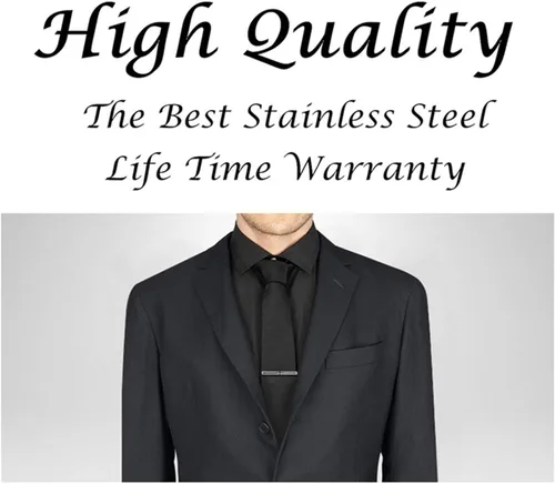 Miniatura 10 de Tie Clips for Men, Tie Clip, Tie Bar, Tie Bars for Men, Silver Tie Tack Pins Unique, Mens Lapel Pins for Suits Shirts, Neck Tie Clasps for Women