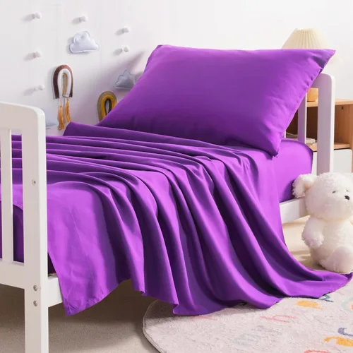 Miniatura 18 de NTBAY Juego de sábanas para niños pequeños, juego de sábanas de microfibra para cuna, sábana encimera, sábana bajera, funda de almohada, ropa
