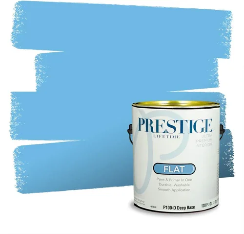 Miniatura 1459 de Pintura Exterior + imprimación PRESTIGE, todo-en-uno, 1 galón, acabado mate, color comparable al Valspar* Royal Gray* VS151-Gris real