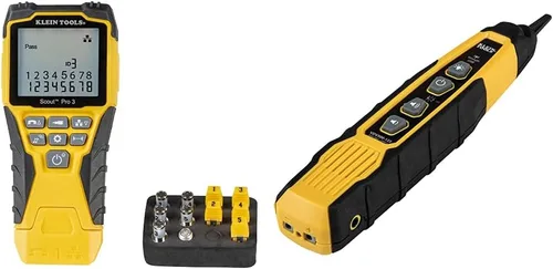 Miniatura 9 de Klein Tools VDV501-851 Kit de probador de cables y trazador de cables Klein Tools VDV500-820 con kit Pro de tono de sonda para cables de teléfono