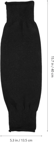 Miniatura 2 de LABRIMP Cut Resistant Forearm Sleeves 2 Pairs Black Arm Guards Protective Sleeves for Men Women Work and Sports 15.7 18 Inch without Thumb Hole