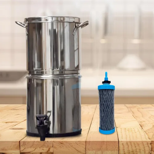 Miniatura 5 de Sagan Life DuraFlo Filtro de agua de repuesto para sistema de purificación de agua AquaBrick, elimina bacterias, virus, parásitos, purifica
