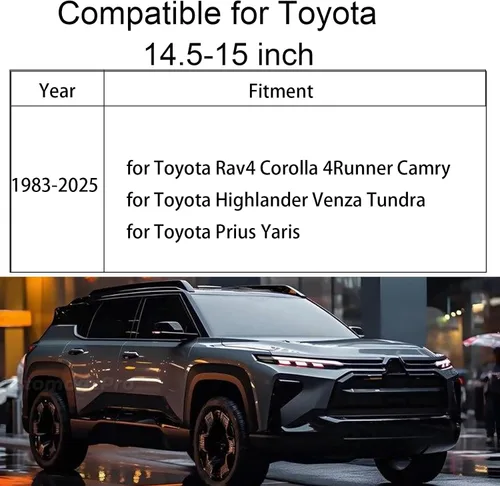 Miniatura 7 de Funda de cuero para volante de automóvil para Toyota Tacoma Camry Rav4 Corolla Highlander Avalon Sienna Tundra Accesorios 2026 1983-2025 2026 Cuero