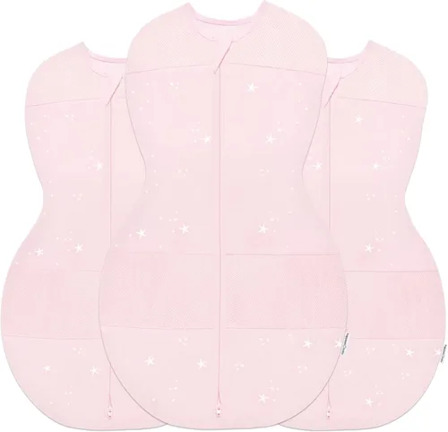 Miniatura 12 de Happiest Baby Sleepea - Manta de 5 segundos, 100 % algodón orgánico, diseñada por médicos que promueve el desarrollo saludable de la cadera, paquete