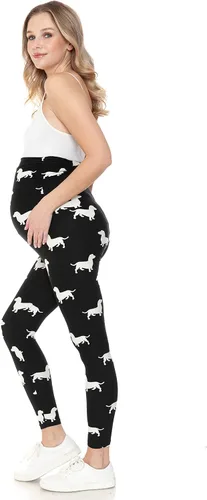 Miniatura 6 de Leggings Depot - Leggings de maternidad para mujer, sobre el vientre, mallas de yoga casuales para embarazo