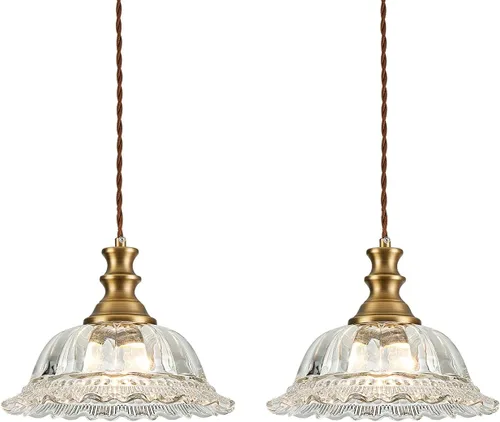 Miniatura 29 de HDDFL Lámparas Colgantes de Vidrio Modernas Accesorios de Iluminación Colgante Lámpara Colgante Acabado Cepillado Accesorio de Luz Colgante