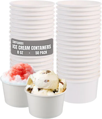 Miniatura 12 de Vasos desechables de papel blanco (paquete de 50-4.5 onzas) ecológicos, a prueba de fugas, ideales para eventos, enfriadores de agua, hidratación