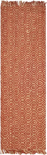 Miniatura 3 de SAFAVIEH Natural Fiber Collection NF445A - Alfombra de pasillo de 2 pies 6 pulgadas x 8 pies, color óxido, hecha a mano con flecos, ideal para zonas