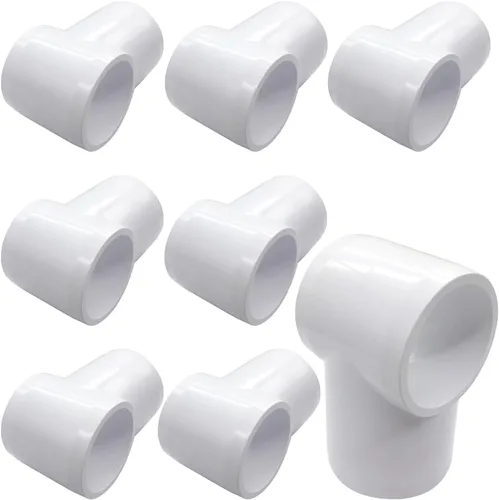 Miniatura 22 de Accesorio en T de PVC de 1", Conector de Codo de 3 Vías, Codo de 90 Grados con Salida Lateral Grado Muebles, Accesorios de Esquina de PVC