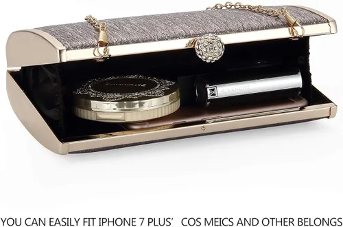Miniatura 5 de Bolsos de embrague de noche para mujer marco de metal bolso de noche bolso de noche bolso de boda fiesta de graduación cócteles nupciales