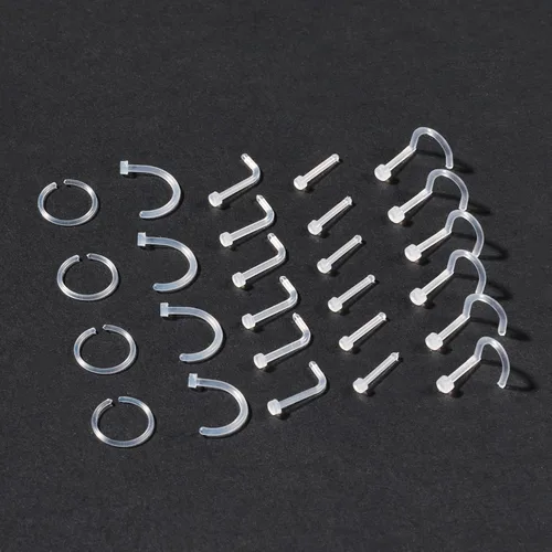 Miniatura 5 de Zolure Joyería de Perforación - Aretes Claros de Nariz, Anillos, Tabique, Labios, Cartílago, Lengua, Rook, Daith, Oreja, Industrial, Pezón, Piercing