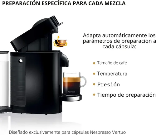 Miniatura 5 de Nespresso VertuoPlus Deluxe - Máquina de café y espresso de De'Longhi, 37 onzas, color negro