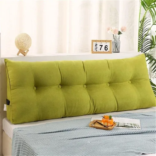 Miniatura 7 de Almohada de cuña de terciopelo para cabecero de cama tamaño King, Queen, doble/individual, cojín de cabecera triangular, respaldo grande, posición