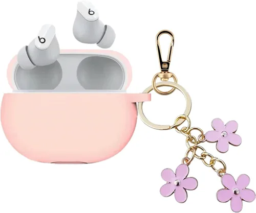 Miniatura 9 de Funda para nuevos Beats Studio Buds + funda 2023/2021, bonita funda de silicona de Beats Studio Buds de carga, auriculares inalámbricos protectores