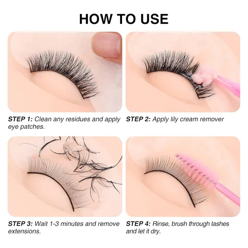 Miniatura 3 de LASHVIEW Crema removedor de extensiones de pestañas, sabor especial a LILIY, removedor de extensiones de pestañas, crema profesional para salón